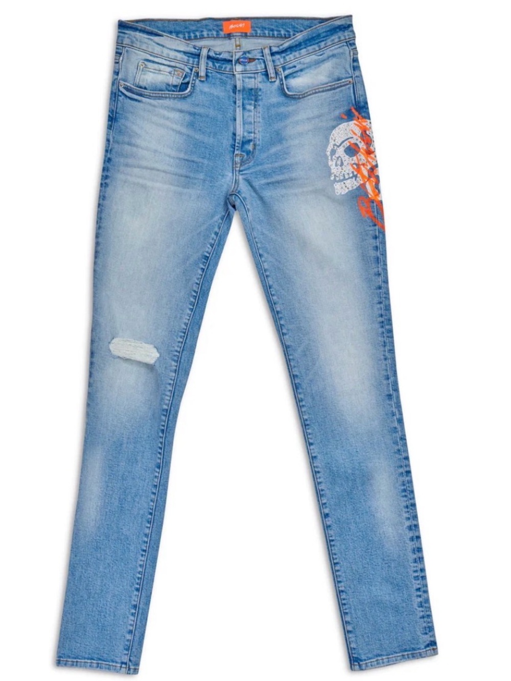 Bossi Sportswear Bitchin Rhinestone Jean Sivel Wash